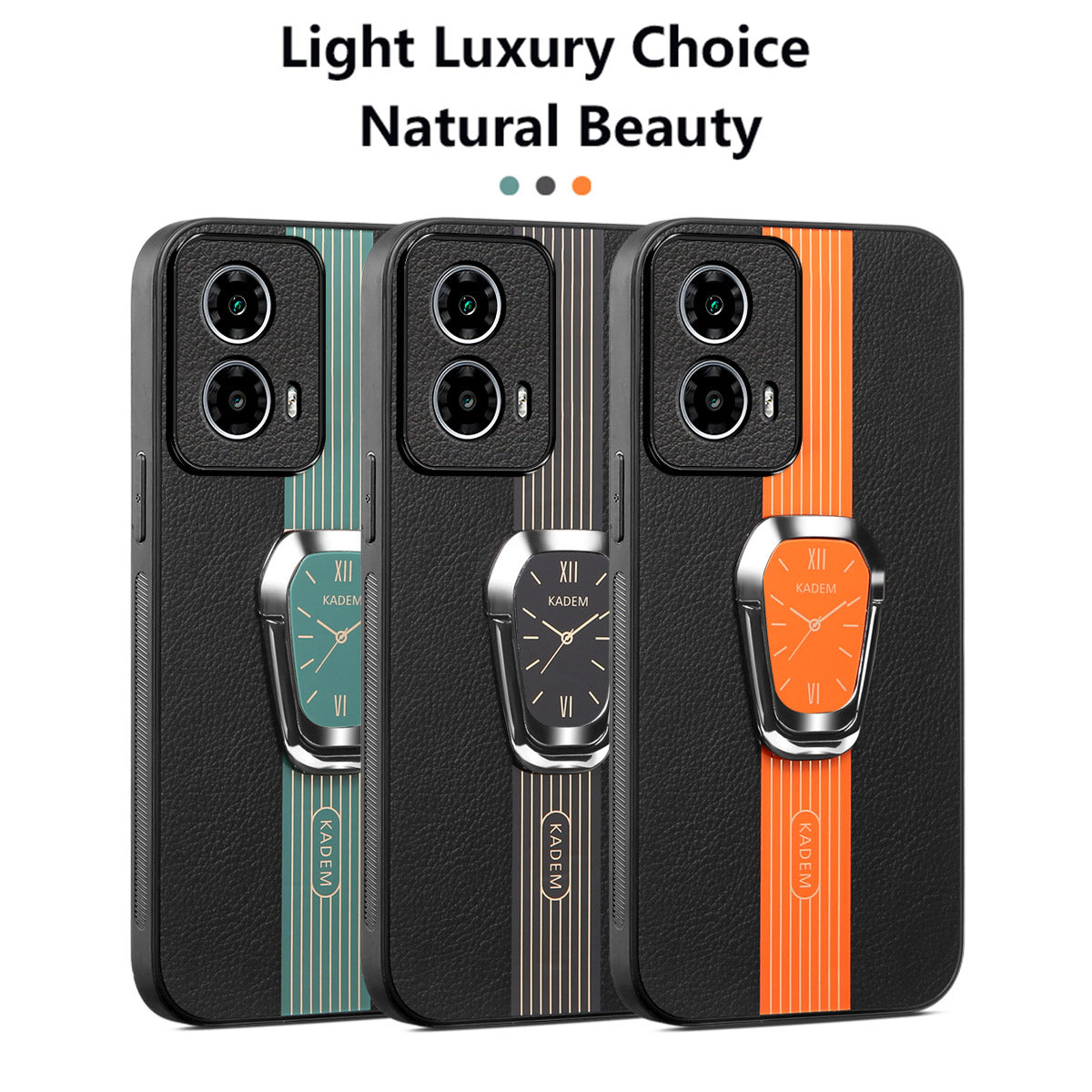 KADEM For Motorola Moto G24 4G Cover PU+TPU+Acrylic Folding Kickstand Phone Case KADEM For Motorola Moto G24 4G Cover PU+TPU+Acrylic Folding Kickstand Phone Case